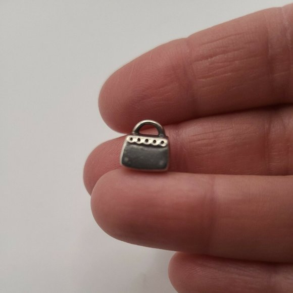 Pandora Purse / Handbag with Pink CZ Sterling Charm Retired 790309PCZ - Used - Picture 2 of 4